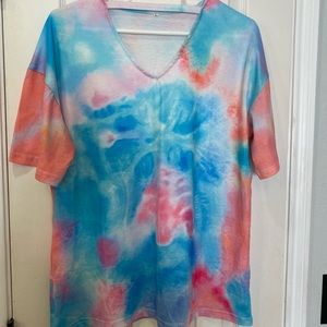 Tie Dye Choker Tee